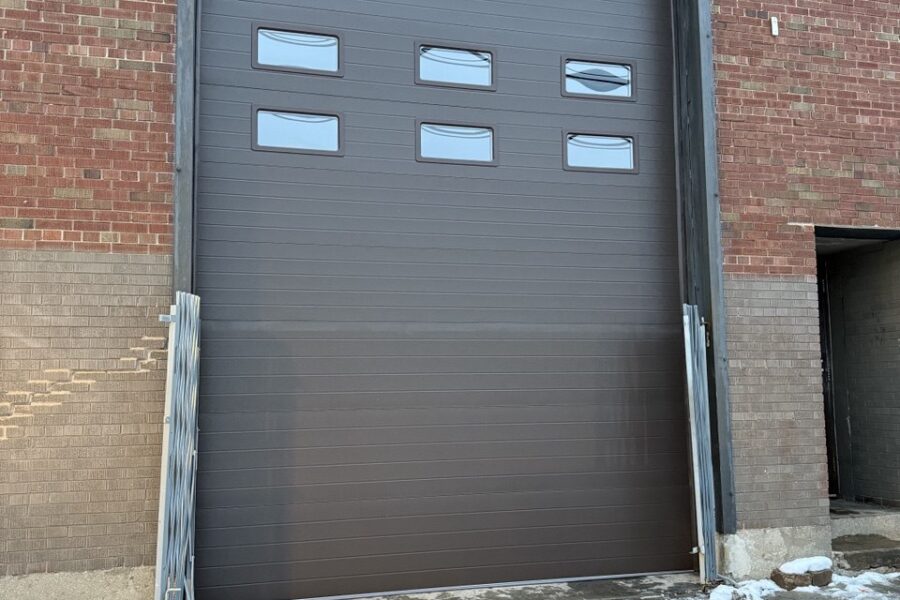 Commercial 12×17 sectional garage door installed Garage Door